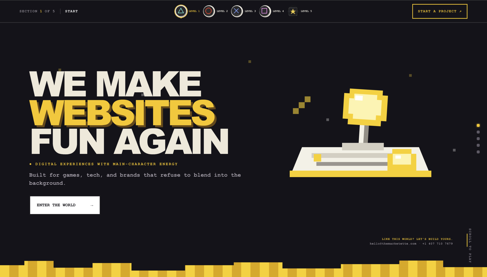 Game & Tech Website screenshot