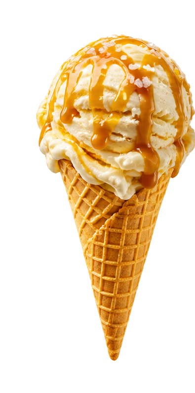 Salted caramel ice cream